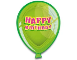 Happy Birthday Ballonnen Borden 23cm 6st -Feestartikelen Winkel happy birthday ballonnen borden 23cm 6st 2