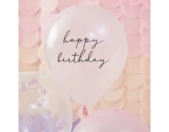 Happy Birthday Ballonnen Set Schelpen 30cm 5st -Feestartikelen Winkel happy birthday ballonnen set schelpen 30cm 5st 2