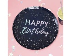 Happy Birthday Borden Sterretjes 24,5cm 8st -Feestartikelen Winkel happy birthday borden sterretjes 245cm 8st 2