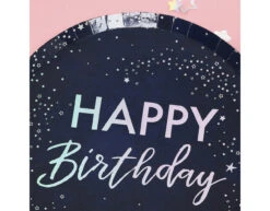 Happy Birthday Borden Sterretjes 24,5cm 8st -Feestartikelen Winkel happy birthday borden sterretjes 245cm 8st 3