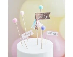 Happy Birthday Cocktailprikkers 18cm -Feestartikelen Winkel happy birthday cocktailprikkers 18cm 1