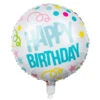 Happy Birthday Helium Ballon Confetti 45cm Leeg -Feestartikelen Winkel happy birthday helium ballon confetti 45cm leeg