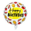 Happy Birthday Helium Ballon Fruit Dubbelzijdig 45cm -Feestartikelen Winkel happy birthday helium ballon fruit dubbelzijdig 45