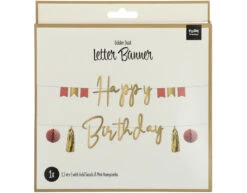 Happy Birthday Letterslinger Golden Dusk 1,5m 6 Happy Birthday Letterslinger Golden Dusk 1,5m -Feestartikelen Winkel happy birthday letterslinger golden dusk 15m 1