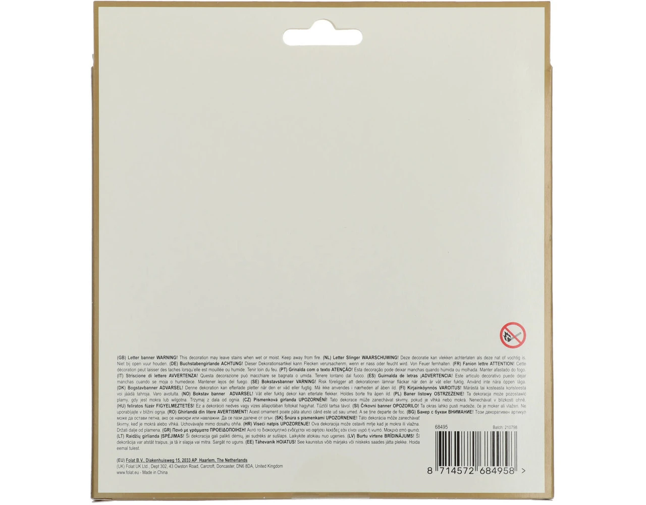 Happy Birthday Letterslinger Golden Dusk 1,5m 5 Happy Birthday Letterslinger Golden Dusk 1,5m - Afbeelding 3