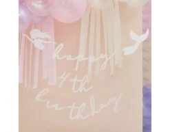 Happy Birthday Letterslinger Personaliseerbaar Zeemeermin 1,15m -Feestartikelen Winkel happy birthday letterslinger personaliseerbaar zee 1