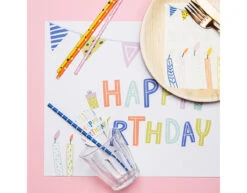 Happy Birthday Placemats Eco 6st -Feestartikelen Winkel happy birthday placemats eco 6st 4