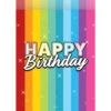 Happy Birthday Uitdeelzakjes Regenboog Confetti 8st -Feestartikelen Winkel happy birthday uitdeelzakjes regenboog confetti 8s