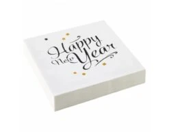 Happy New Year Servetten 33cm 20st