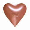 Hartjes Ballonnen Koper 30cm 6st -Feestartikelen Winkel hartjes ballonnen koper 30cm 6st