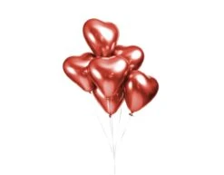 Hartjes Ballonnen Rood 30cm 6st -Feestartikelen Winkel hartjes ballonnen rood 30cm 6st 1