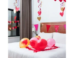 Hartjes Hangdecoratie 85cm 3st -Feestartikelen Winkel hartjes hangdecoratie 85cm 3st 4