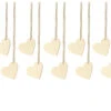Hartjes Hangers Hout 6cm 10st -Feestartikelen Winkel hartjes hangers hout 6cm 10st