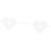 Hartjes Slinger Wit 1,8m -Feestartikelen Winkel hartjes slinger wit 18m
