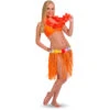 Hawaii Rokje Oranje Stro 45cm -Feestartikelen Winkel hawaii rokje oranje stro 45cm