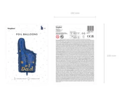 Helium Ballon #1 Dad Leeg 86,5cm -Feestartikelen Winkel helium ballon 1 dad leeg 865cm 5