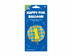 Helium Ballon 1 Jaar Gekleurd Leeg 46cm -Feestartikelen Winkel helium ballon 1 jaar gekleurd leeg 46cm 2