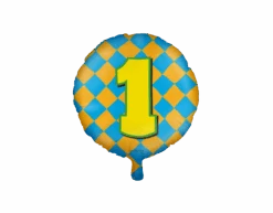 Helium Ballon 1 Jaar Gekleurd Leeg 46cm