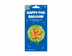 Helium Ballon 12 Jaar Gekleurd Leeg 46cm -Feestartikelen Winkel helium ballon 12 jaar gekleurd leeg 46cm 2