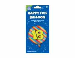 Helium Ballon 18 Jaar Gekleurd Leeg 46cm -Feestartikelen Winkel helium ballon 18 jaar gekleurd leeg 46cm 2