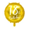 Helium Ballon 18Th Birthday Goud Leeg 45cm