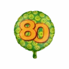 Helium Ballon 80 Jaar Gekleurd Leeg 46cm -Feestartikelen Winkel helium ballon 80 jaar gekleurd leeg 46cm