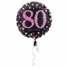 Helium Ballon 80 Jaar Roze 43cm Leeg -Feestartikelen Winkel helium ballon 80 jaar roze 43cm leeg