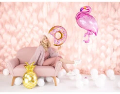 Helium Ballon Ananas Goud 63cm -Feestartikelen Winkel helium ballon ananas goud 63cm 2