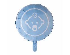 Helium Ballon Baby Boy Lichtblauw 45cm Leeg