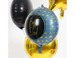 Helium Ballon Best Dad Blauw Leeg 45cm -Feestartikelen Winkel helium ballon best dad blauw leeg 45cm 4