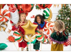 Helium Ballon Candy Goud Wit Leeg 35cm -Feestartikelen Winkel helium ballon candy goud wit leeg 35cm 3