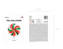 Helium Ballon Candy Groen Rood Leeg 35cm -Feestartikelen Winkel helium ballon candy groen rood leeg 35cm 5