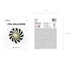 Helium Ballon Candy Zwart Leeg 35cm -Feestartikelen Winkel helium ballon candy zwart leeg 35cm 2