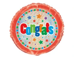 Helium Ballon Congrats 45cm Leeg