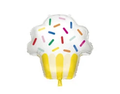 Helium Ballon Cupcake 74cm Leeg