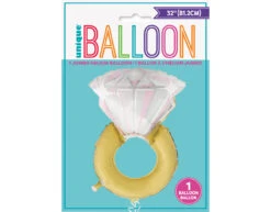 Helium Ballon Diamant XL 81cm Leeg -Feestartikelen Winkel helium ballon diamant xl 81cm leeg 1