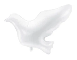 Helium Ballon Duif Leeg 77cm