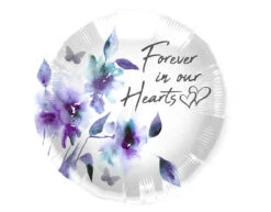 Helium Ballon Forever In Our Hearts Leeg 45cm