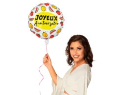 Helium Ballon Fruit Joyeux Anniversaire Dubbelzijdig Leeg 45cm -Feestartikelen Winkel helium ballon fruit joyeux anniversaire dubbelzijd 1