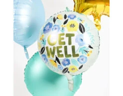 Helium Ballon Get Well Bloemen Leeg 45cm -Feestartikelen Winkel helium ballon get well bloemen leeg 45cm 2