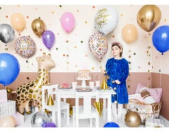 Helium Ballon Happy Birthday Bloemen Roze Leeg 45cm -Feestartikelen Winkel helium ballon happy birthday bloemen roze leeg 45c 2