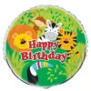 Helium Ballon Happy Birthday Jungle 45cm Leeg -Feestartikelen Winkel helium ballon happy birthday jungle 45cm leeg