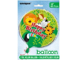 Helium Ballon Happy Birthday Jungle 45cm Leeg -Feestartikelen Winkel helium ballon happy birthday jungle 45cm leeg 2