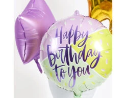 Helium Ballon Happy Birthday Leeg Gekleurd 45cm -Feestartikelen Winkel helium ballon happy birthday leeg gekleurd 45cm 1