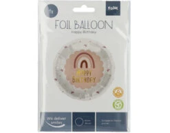 Helium Ballon Happy Birthday Regenboog Roze Leeg 45cm -Feestartikelen Winkel helium ballon happy birthday regenboog roze leeg 4 1