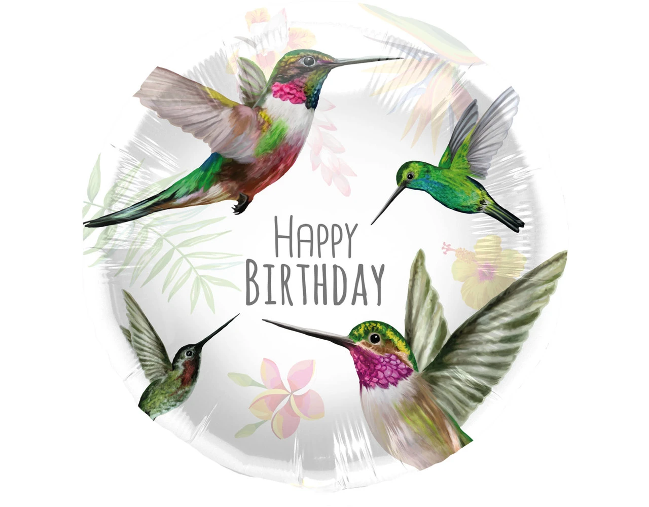 Helium Ballon Happy Birthday Vogel Leeg 45cm 3 Helium Ballon Happy Birthday Vogel Leeg 45cm