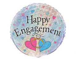 Helium Ballon Happy Engagement 45cm Leeg