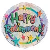 Helium Ballon Happy Retirement 45cm Leeg -Feestartikelen Winkel helium ballon happy retirement 45cm leeg