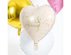 Helium Ballon Hart Forever And Always Leeg 45cm -Feestartikelen Winkel helium ballon hart forever and always leeg 45cm 1