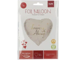 Helium Ballon Hart Forever And Always Leeg 45cm -Feestartikelen Winkel helium ballon hart forever and always leeg 45cm 2